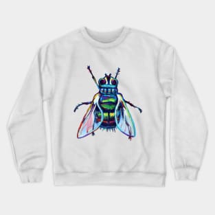 Psychedelic Housefly Crewneck Sweatshirt